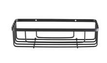 Duschhylla Rektangulär Rostfri Självhäftande Svart REN